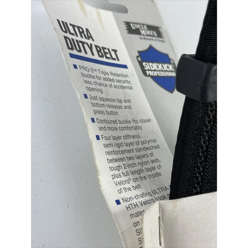 Uncle Mike's 87761 Ultra Duty Belt with Hook and Loop Lining Small 26-30